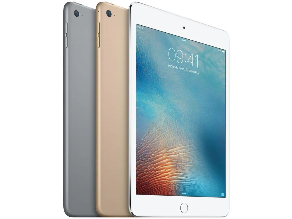 iPad Mini 4 Apple 128GB Dourado Tela 7,9 Retina