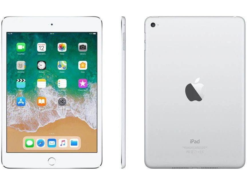 iPad Mini 4 Apple 128GB Prata Tela 7,9” Retina