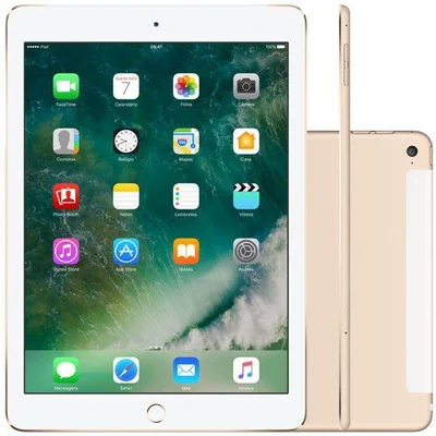 iPad Air 2 Apple 4G 128GB Dourado Tela 9,7” Retina