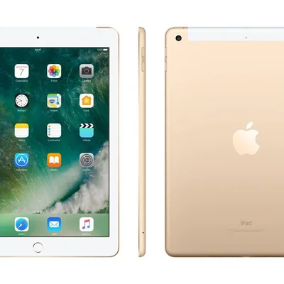 iPad Apple 4G 128GB Dourado Tela 9,7” Retina Proc.