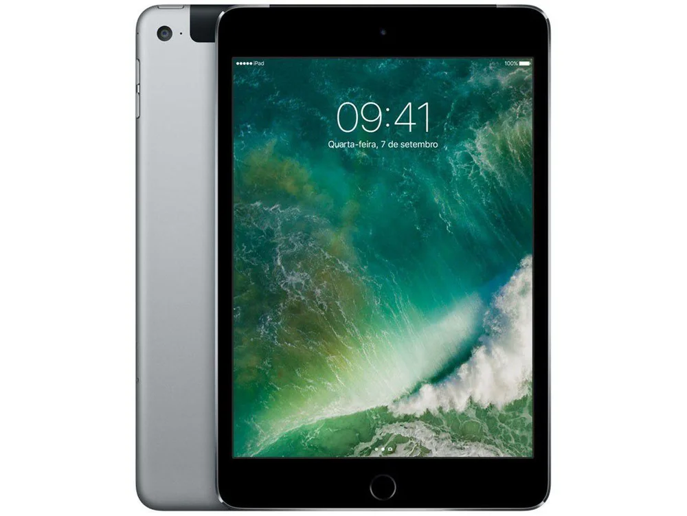 iPad Mini 4 Apple 128GB Cinza Tela 7,9” Retina 4G