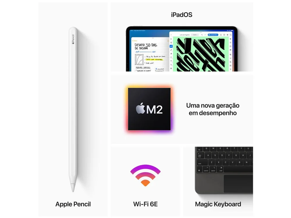 Apple iPad Pro 12,9” 6 Geração Wi-Fi 256GB