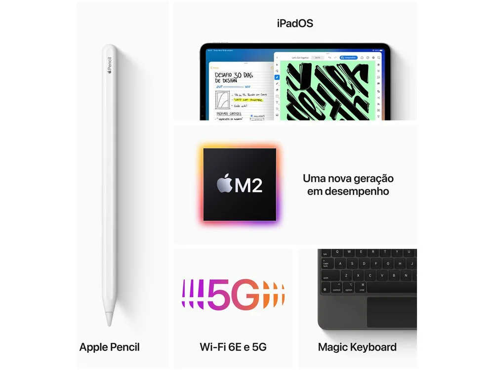 Apple iPad Pro 12,9” 6ª Geração Wi-Fi + Cellular