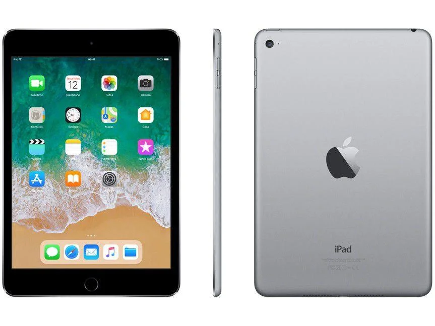 iPad Mini 4 Apple 128GB Cinza Tela 7,9 Retina