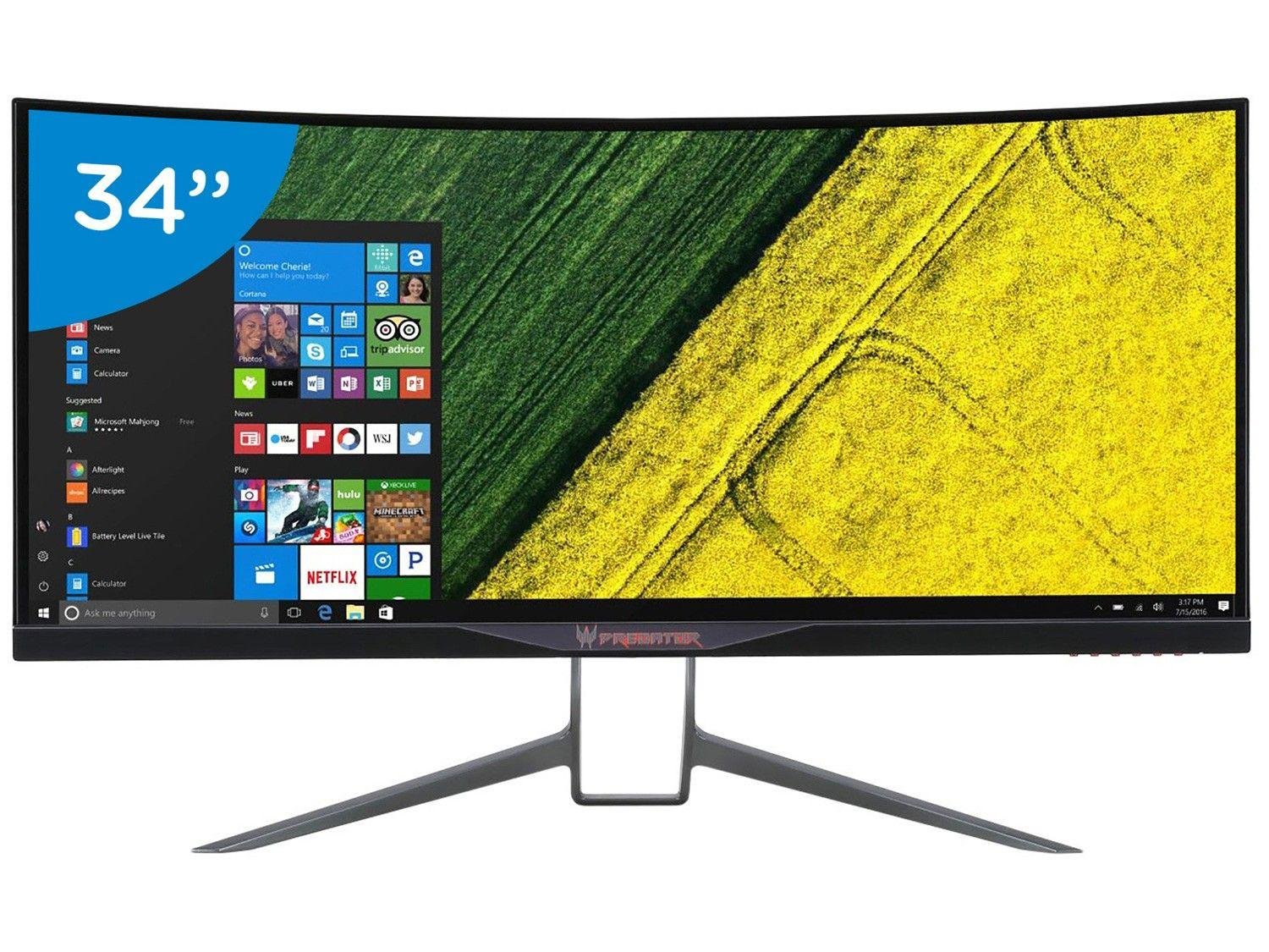 Monitor Acer LED Curvo 34” Quad HD Widescreen