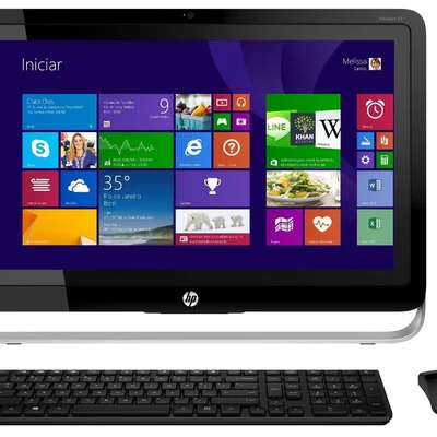 HP Pavilion23 一体型PC i3 8GB SSD128 office Computador All In One HP Pavilion 23-h000br