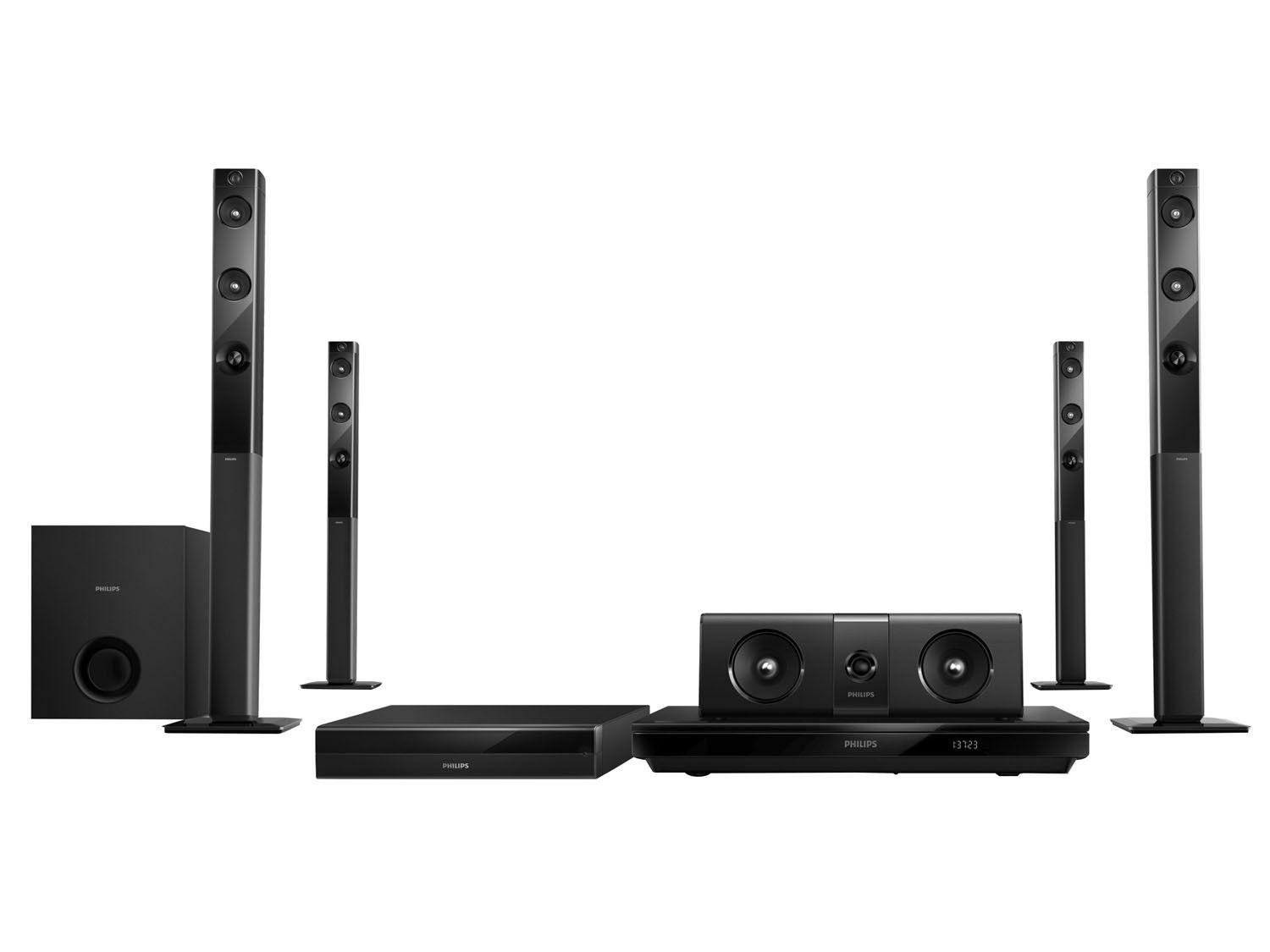 Home Theater Philips HTB5580X/78 com Blu-Ray 3D