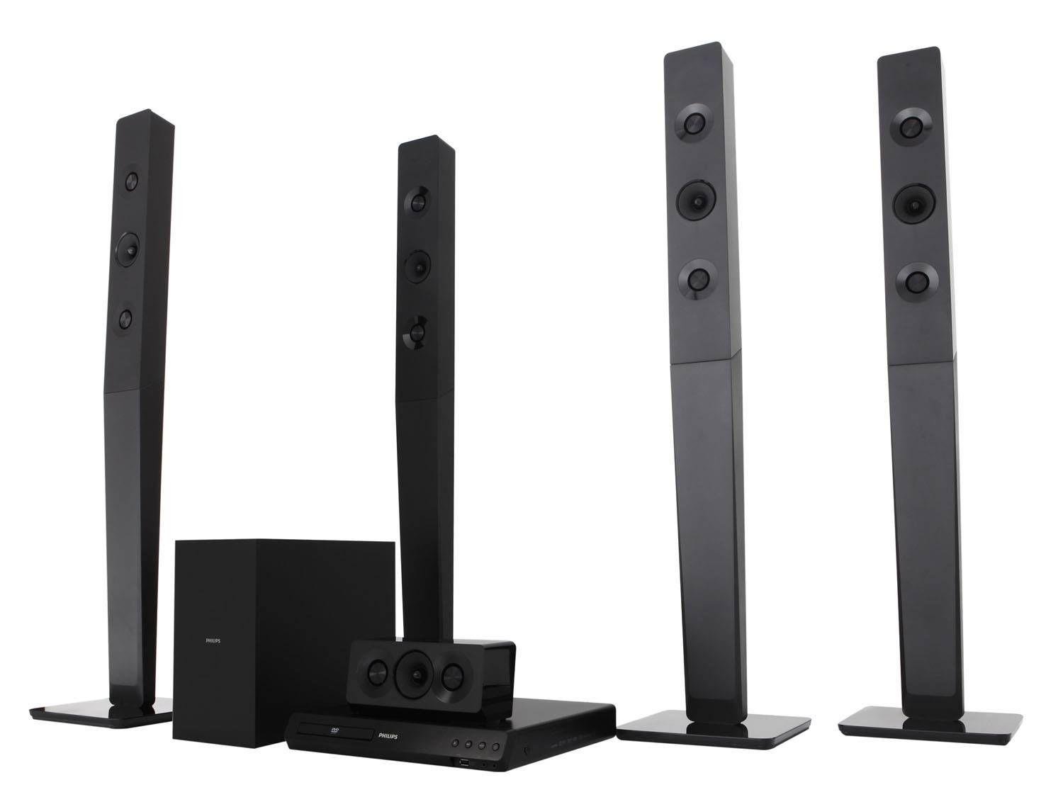 Home Theater Philips HTD5570/78 com DVD 800W