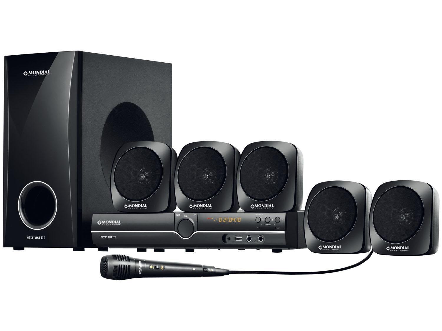 Home Theater Mondial HT-07 com DVD