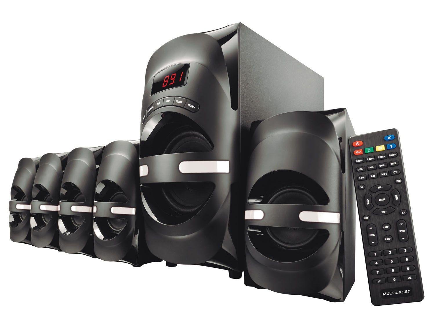Home Theater Multilaser SP169 c/ Blu-ray c/DVD