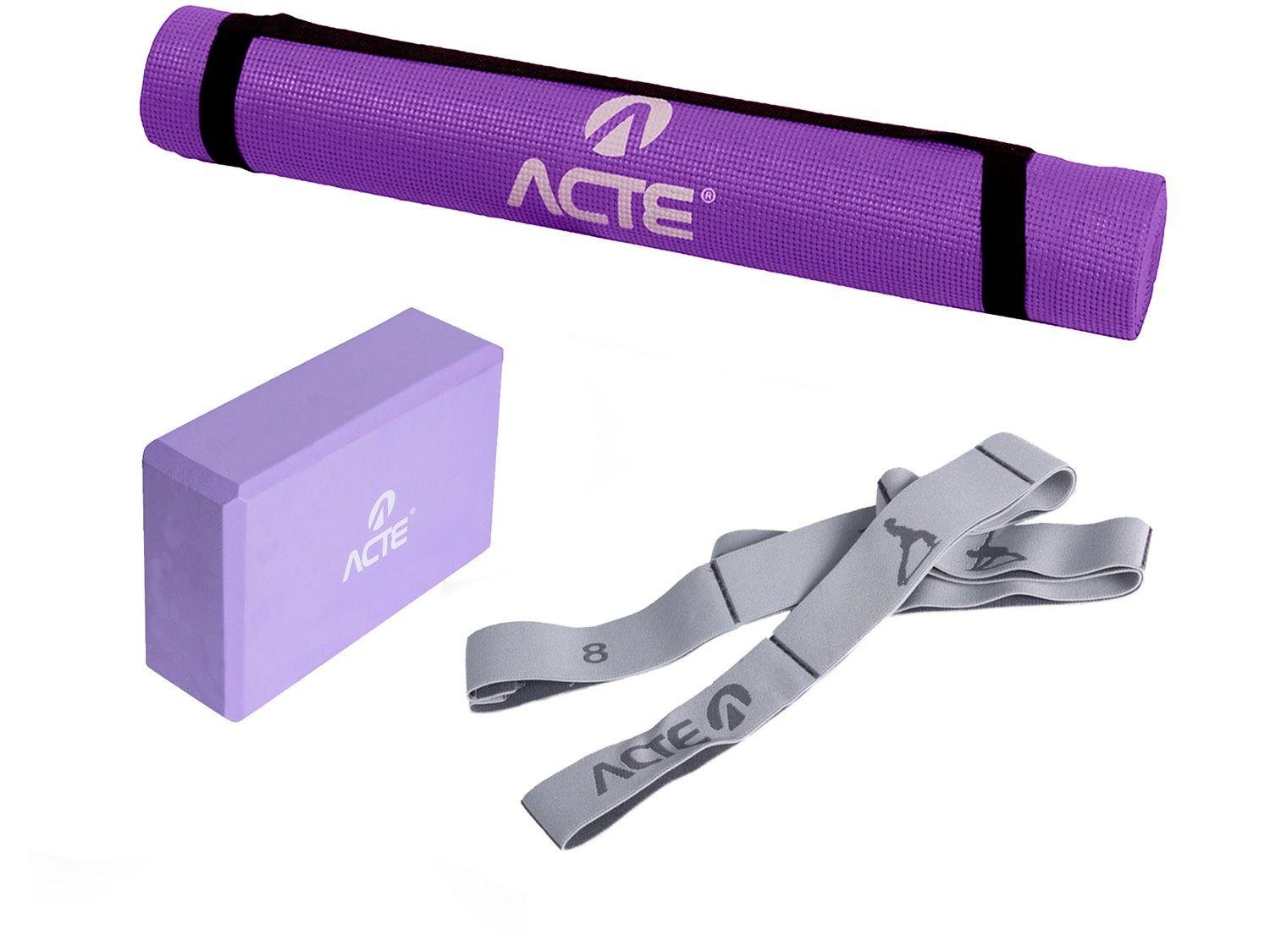 Kit Yoga 3 Peças Acte Sports