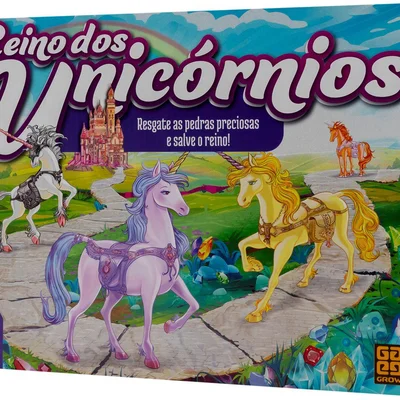 Jogo Reino dos Unicórnios de Tabuleiro Grow