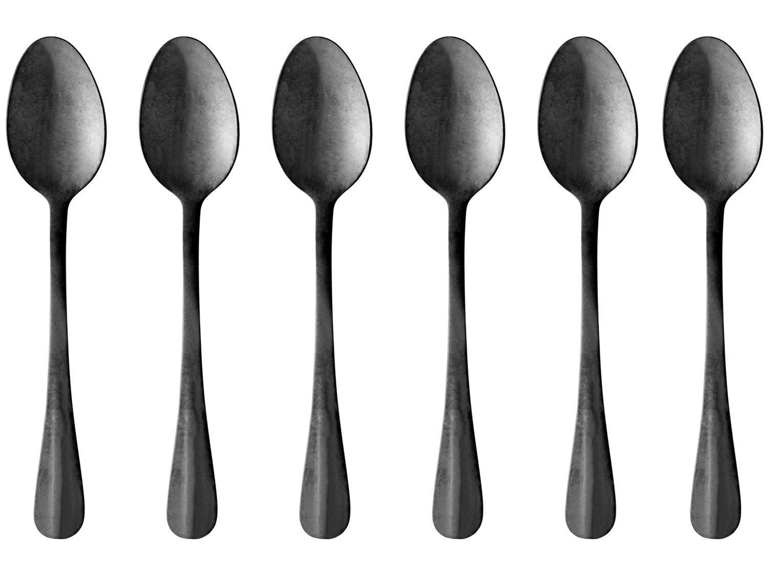 Jogo de Colher de Inox Lyor Positano Preto 6 Peças