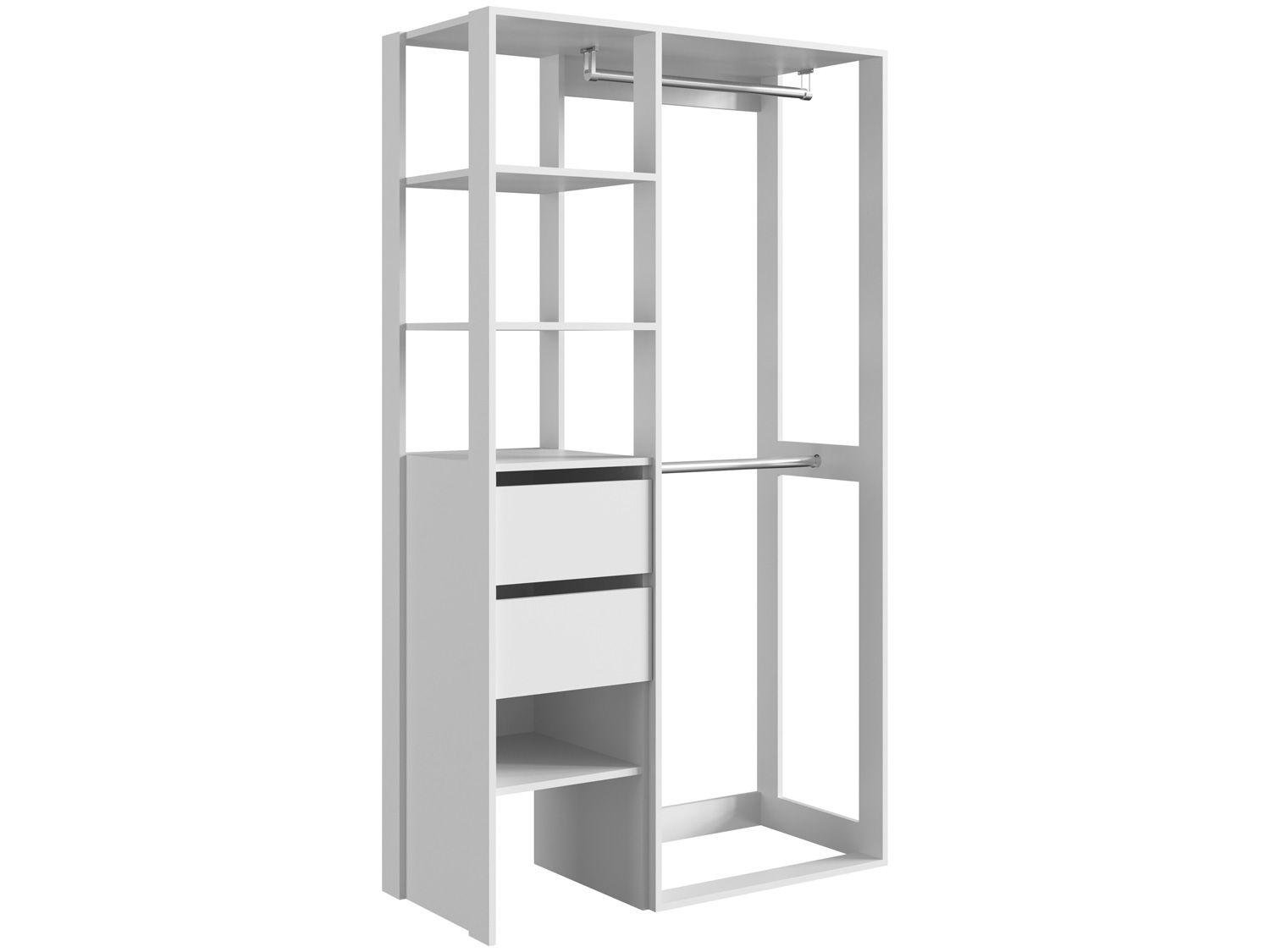 Closet Modulado 3 Prateleiras 2 Gavetas