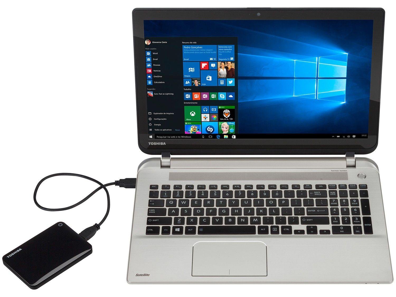 HD Externo 1TB Toshiba Canvio Connect II
