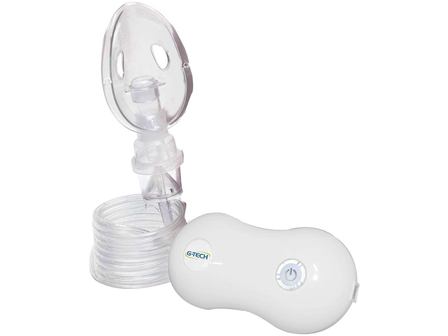 Nebulizador/Inalador Portátil Ar Comprimido Adulto e Inafantil G-Tech Compact DC2