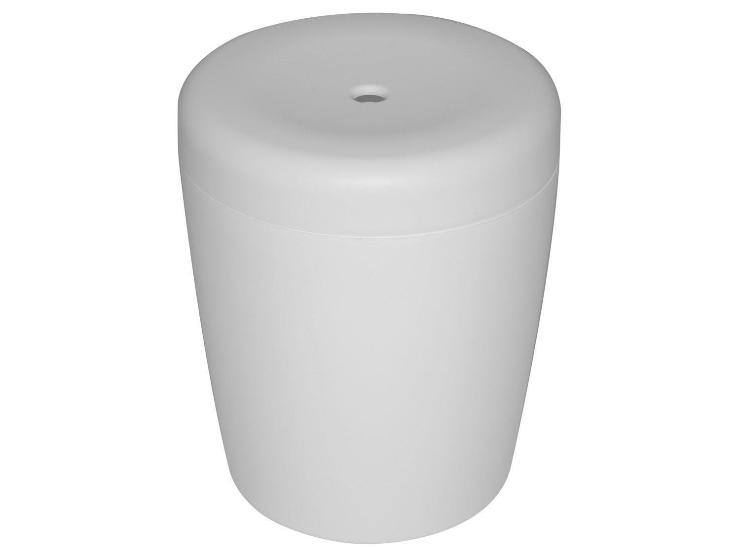Puff Baú Redondo Infantil Branco Basic