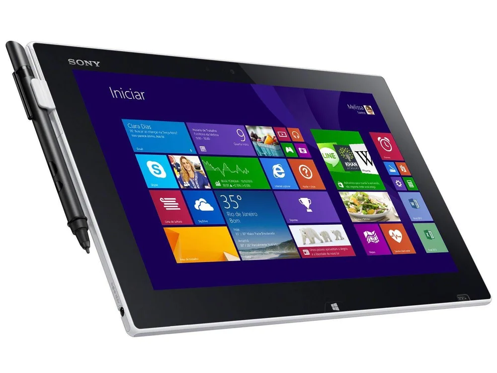 美品◆ソニーVAIO Tap 11　SVT1121A1J Win11 256G Ultrabook 2 em 1 Sony Vaio Tap 11 c/ Intel Core i5