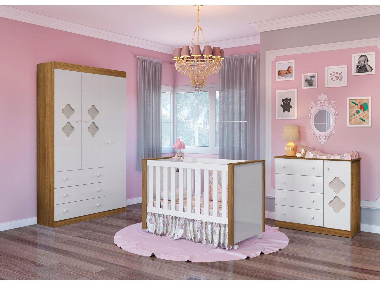 Guarda-roupa Infantil 3 Portas 3 Gavetas