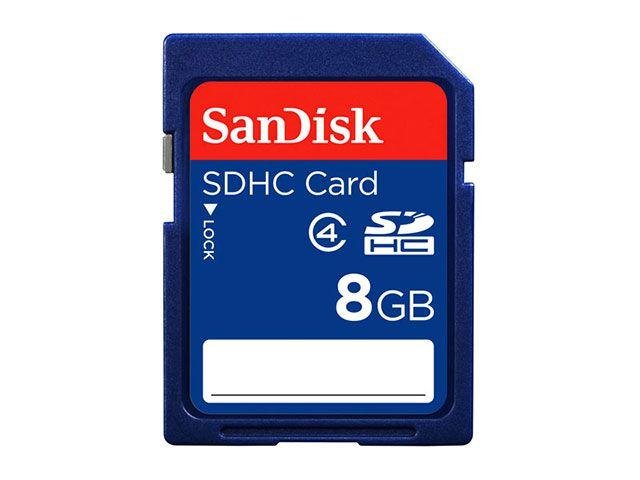 Cartão de Memória SD/SDHC 8GB