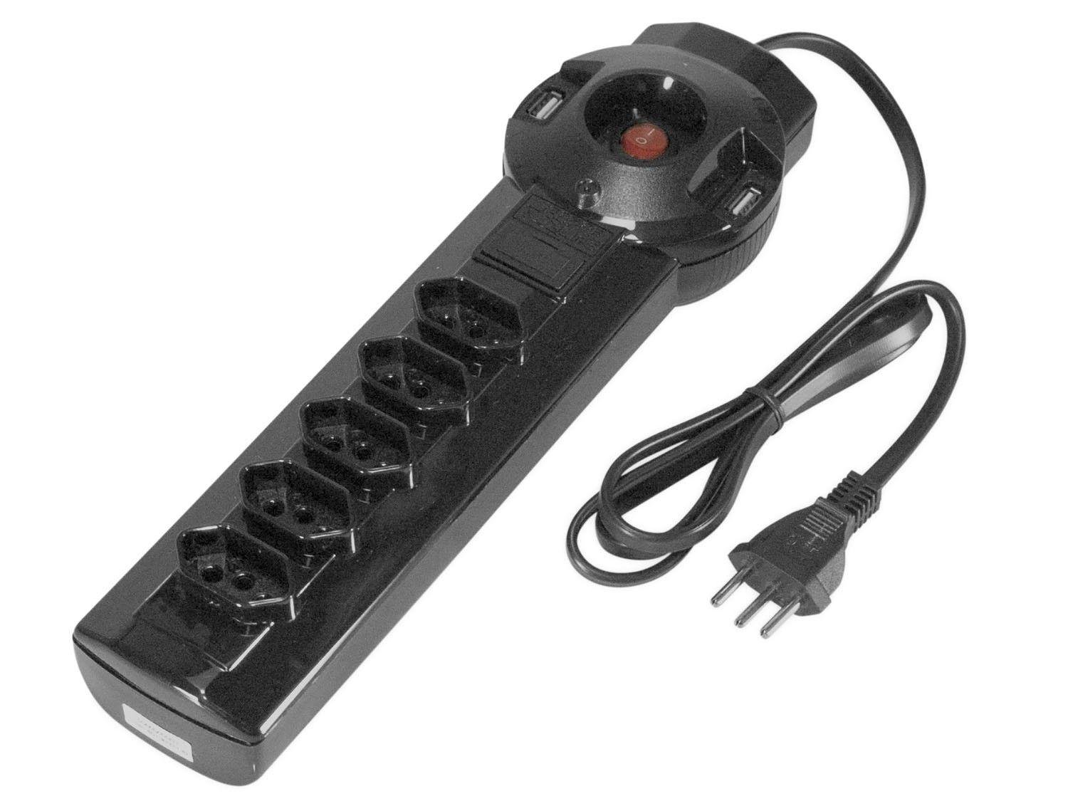 Filtro de Linha 5 Tomadas 2 USB Force Line