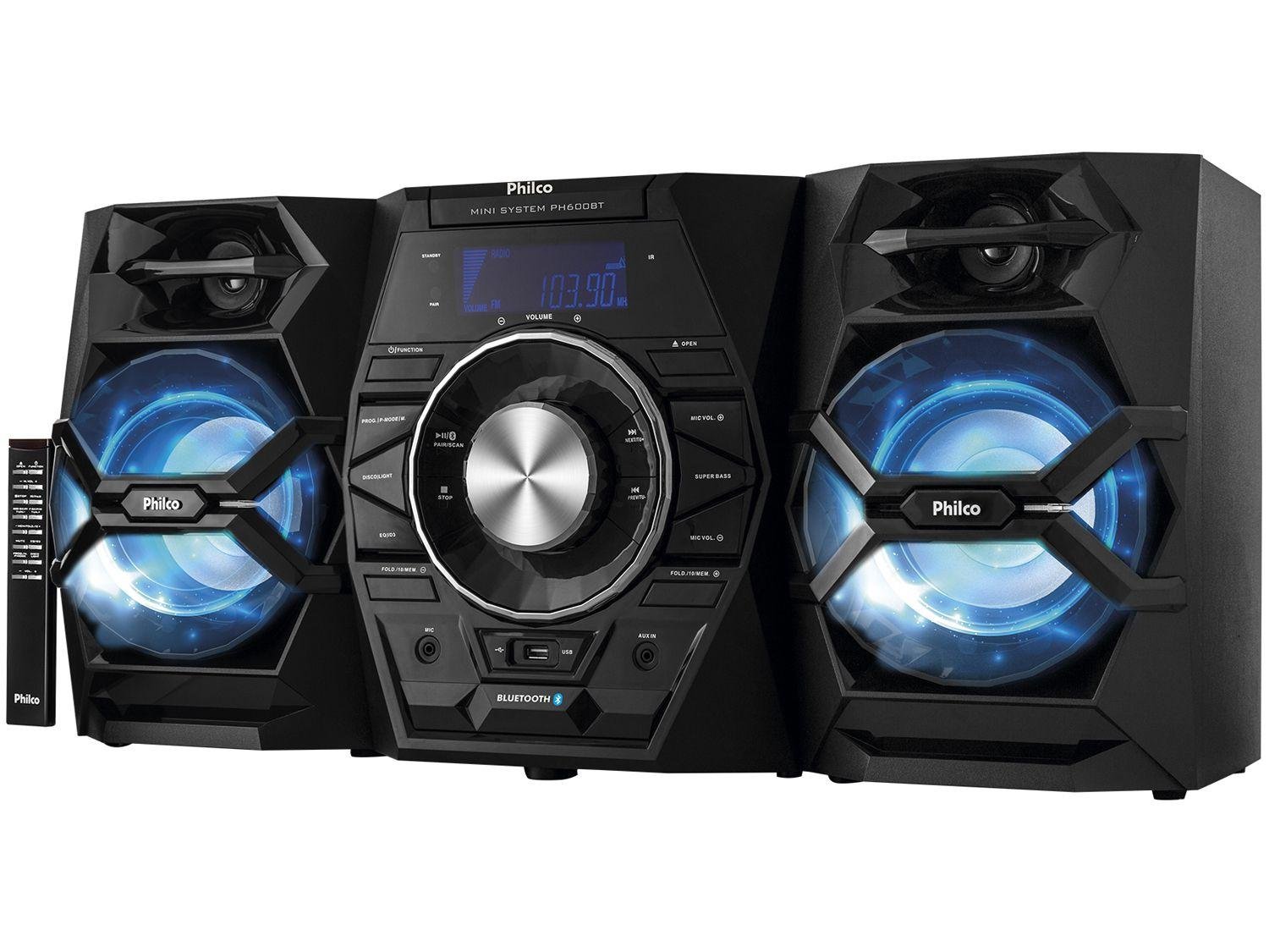 Mini System Philco Bluetooth USB MP3 CD Player
