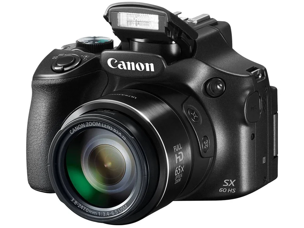 Canon キャノン PowerShot SX60 HS パワーショット Câmera Digital Canon PowerShot SX60 HS 16.1MP