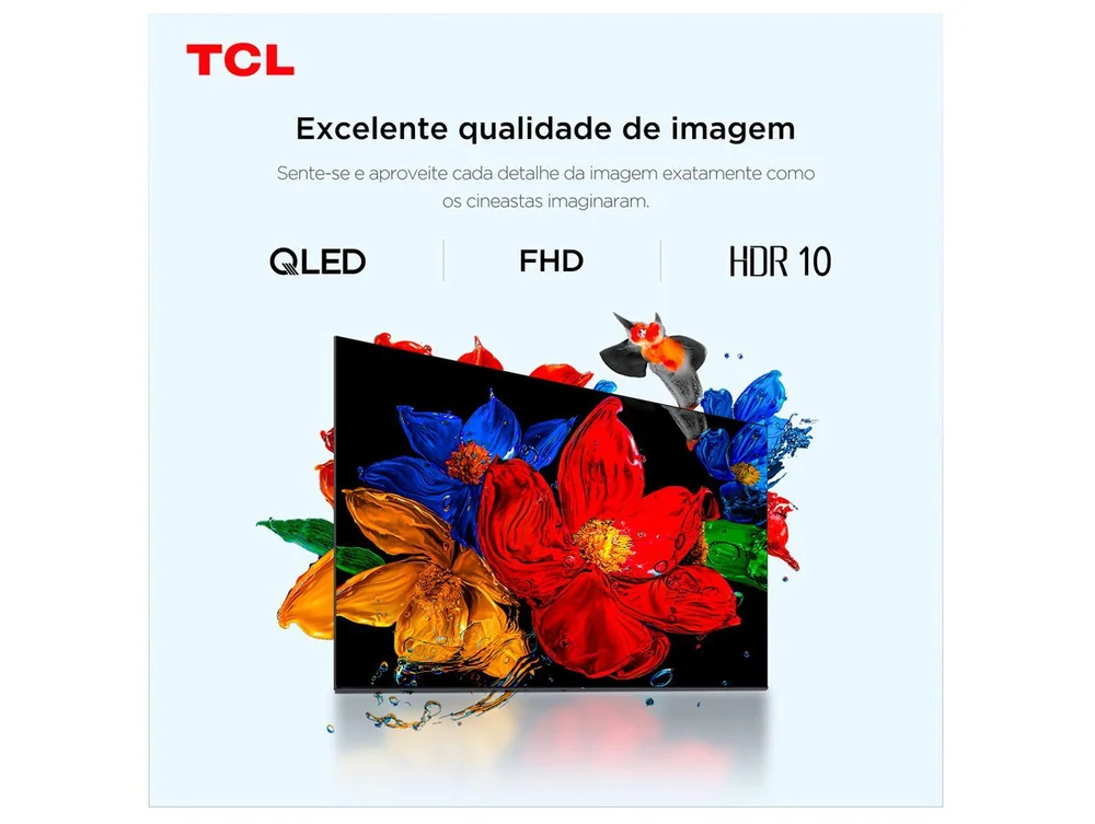 TV 43 TCL Full HD QLED 43S5K Google TV 2 HDMI - view 6