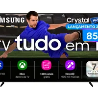 Smart TV 85" Samsung 4K Crystal UHD 85U8100F Tizen 3 HDMI