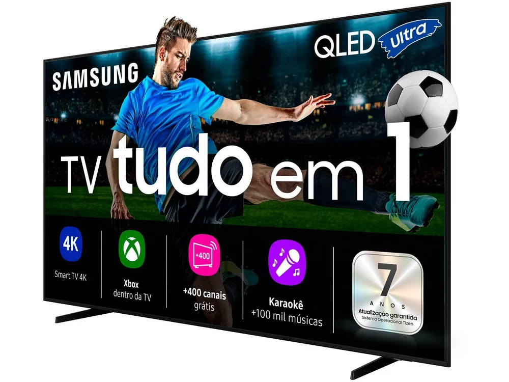 Smart TV 85 Samsung Ultra 4K QLED QN85Q7FAAGXZD Tizen Q4 AI 3 HDMI - view 9