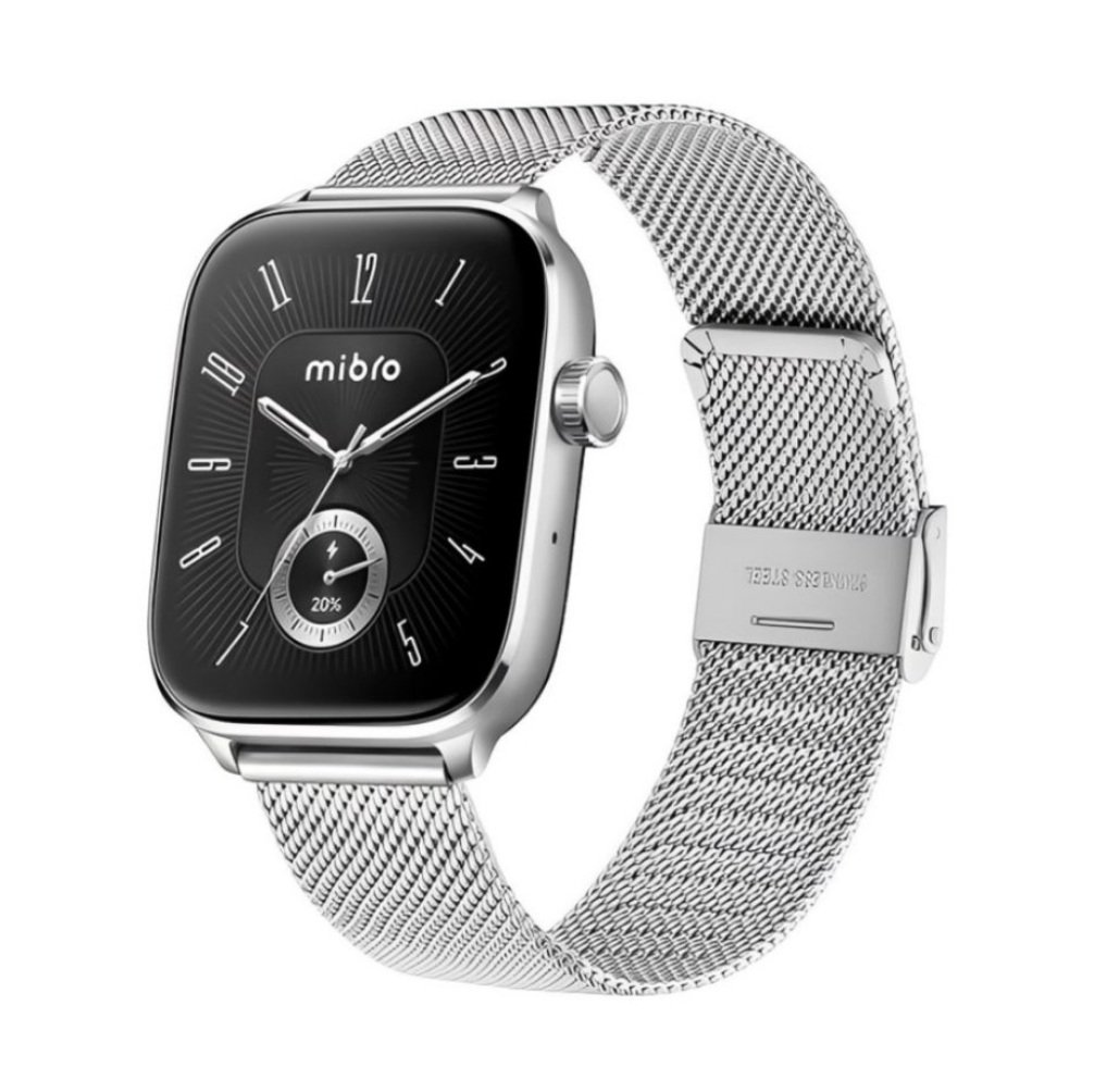 Smartwatch Mibro Watch Fit, Gps Integrado, Conexão Strava, 5atm, AmoLED 1,75" Xpaw027 - Prata