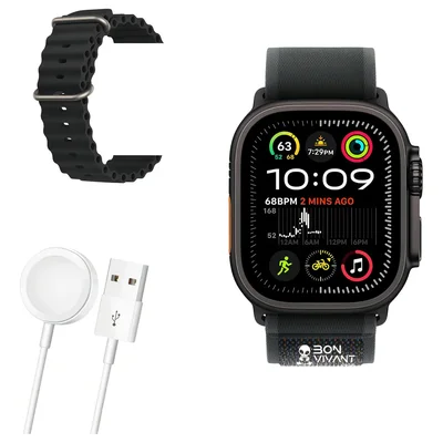 Smartwatch Ultra3 49mm Whats Gps Nfc Assistente Voz 2 Pulseiras 11