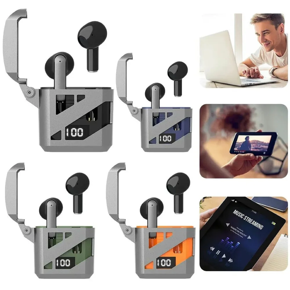 Imagem 3 de 5 do produto Fone De Ouvido Bluetooth 5.3 Case Com Display Onistek - On-tws23