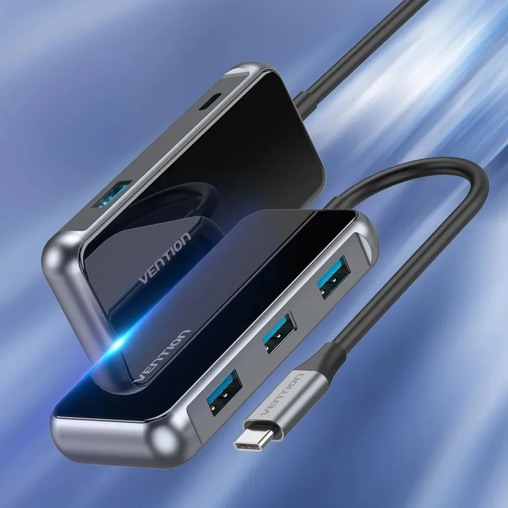Imagem 3 de 5 do produto Hub Docking 5-em-1 Usb-c Pd 87w Usb 3.0 5gbps Vention