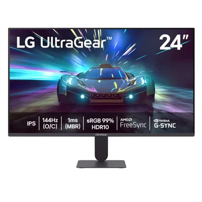 Monitor Gamer LG Ultragear, 24” Full HD 144Hz, 1ms, IPS HDR10, FreeSync G-Sync, Preto - 24g411a-b - Bivolt