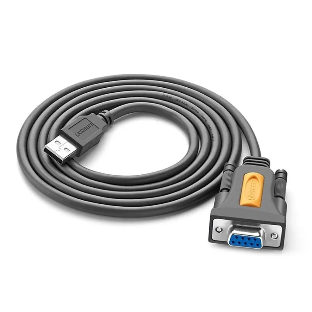 Imagem 2 de 5 do produto Cabo Adaptador Usb A Ugreen P/db9 Rs232 Fêmea 1.5m Preto