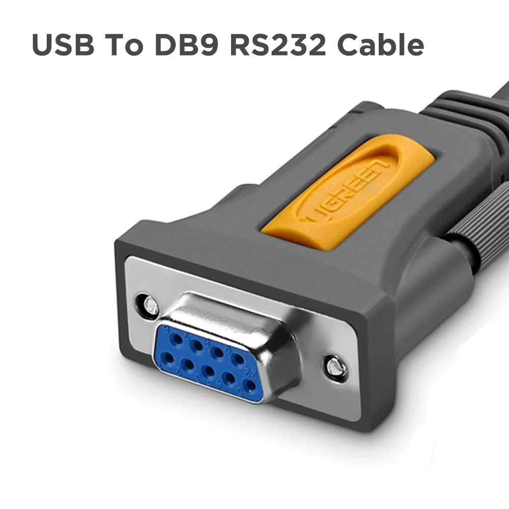 Imagem 3 de 5 do produto Cabo Adaptador Usb A Ugreen P/db9 Rs232 Fêmea 1.5m Preto