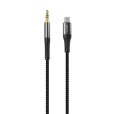 Cabo Auxiliar Tipo C Para P2 3,5 Mm - Modelo-cb-701c Cor Cinza