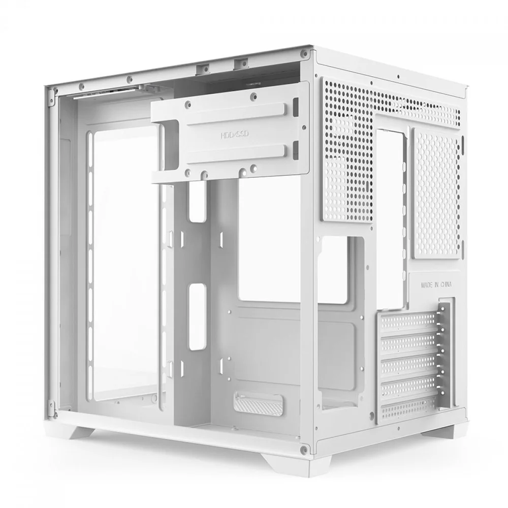 Imagem 2 de 5 do produto Gabinete Gamer Brx Xtreme Glacier, Mid Tower, Vidro Temperado, Com 3 Fans, Branco, R41w