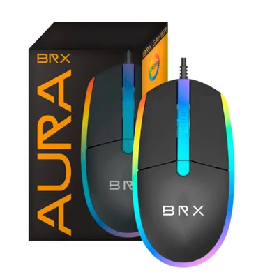 Mouse Brx Preto Aura 1000 Dpi