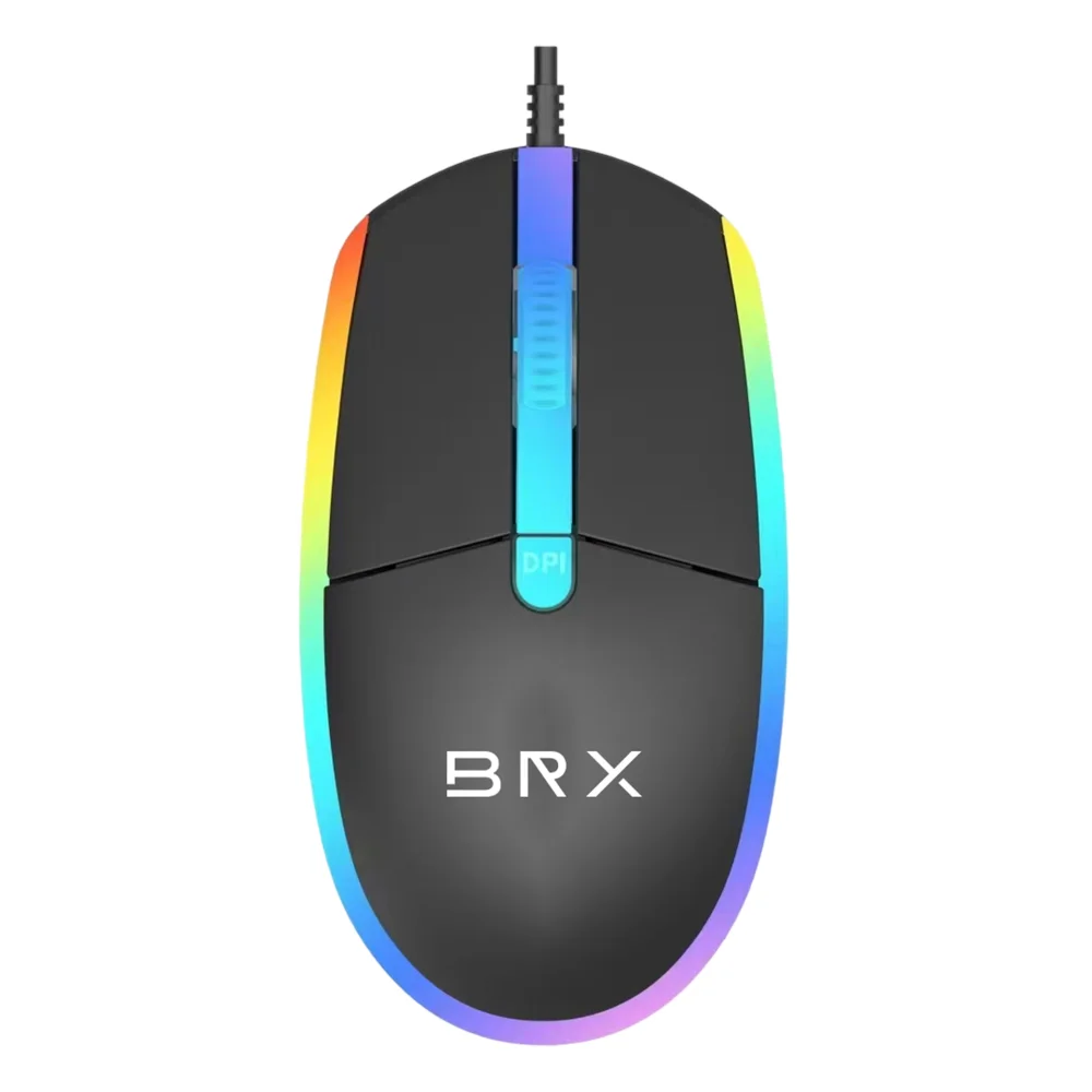 Imagem 5 de 5 do produto Mouse Brx Preto Aura 1000 Dpi