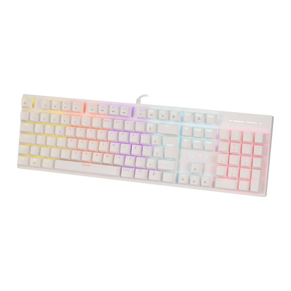 Imagem 2 de 5 do produto Teclado Mecânico Brx Gamer Mw617 White