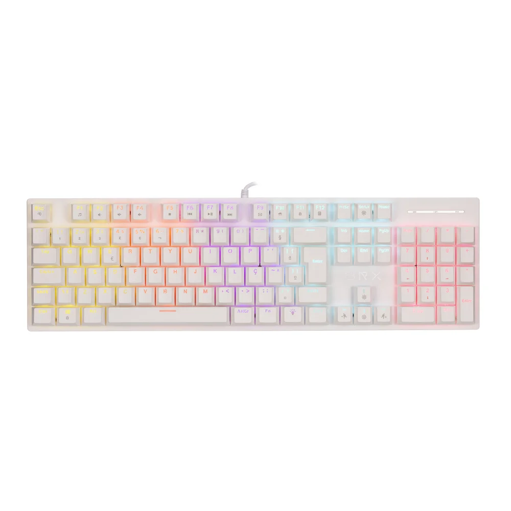 Imagem 3 de 5 do produto Teclado Mecânico Brx Gamer Mw617 White