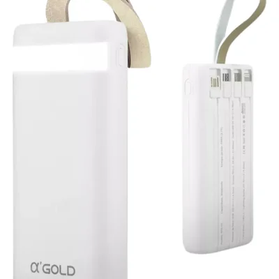 Powerbank 20000mah Carregador Portatil   Gold Bte-30 Branco