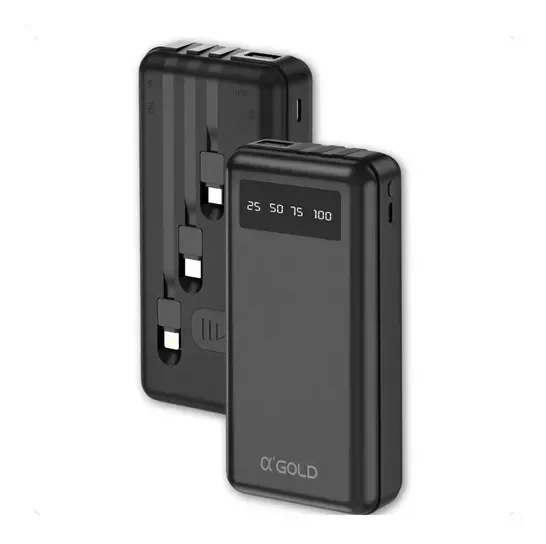 Powerbank 20000mah Carregador Portatil   Gold Bte-30 Preto
