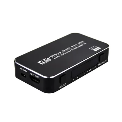 Switch HDMI 2.0, 4k, 4 Portas Com Controle