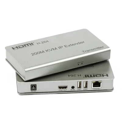 Extensor HDMI - Kvm De 200m Com Cabo De Rede Via Ip