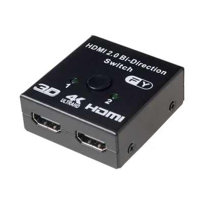 Switch Splitter HDMI 2.0 4k 30hz 2x1 1x2 Hub Bi-direcional