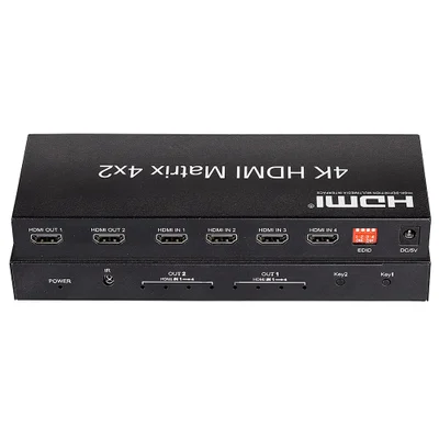 Switch HDMI 4x2 Com Controle 2k, 4k, 3d E Full Hd