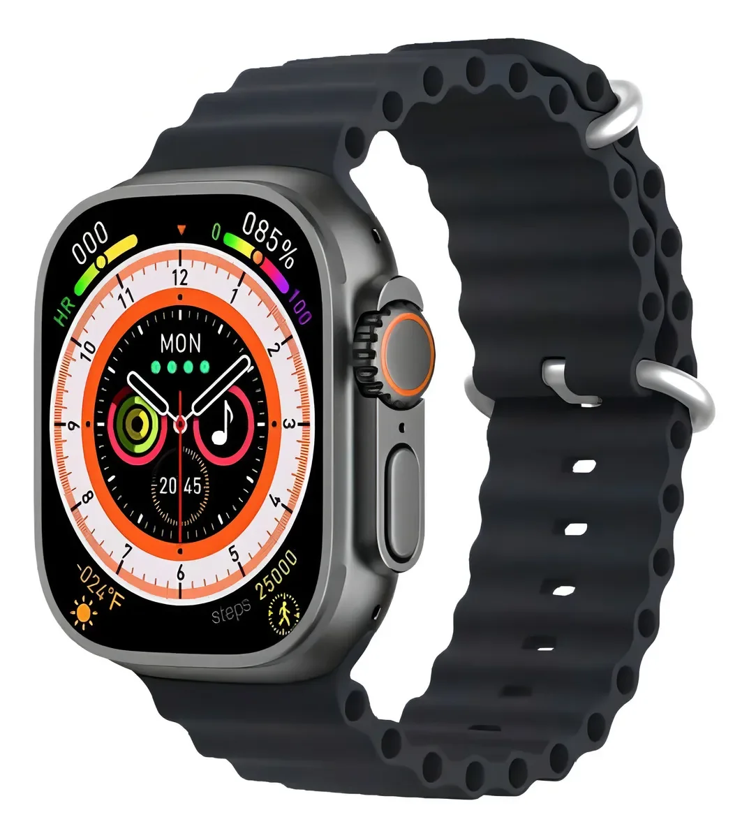 Smartwatch KW51 Ultra 3, 2,09", com 2 Pulseiras Silicone, Chamadas, Notificações e Monitoramento Saúde
